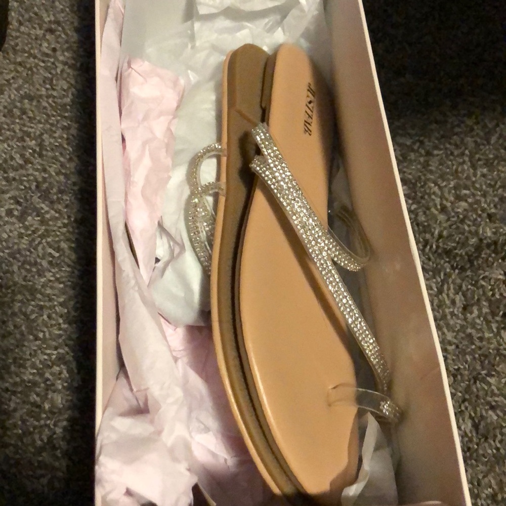 NIB BLING BLING SANDALS 7